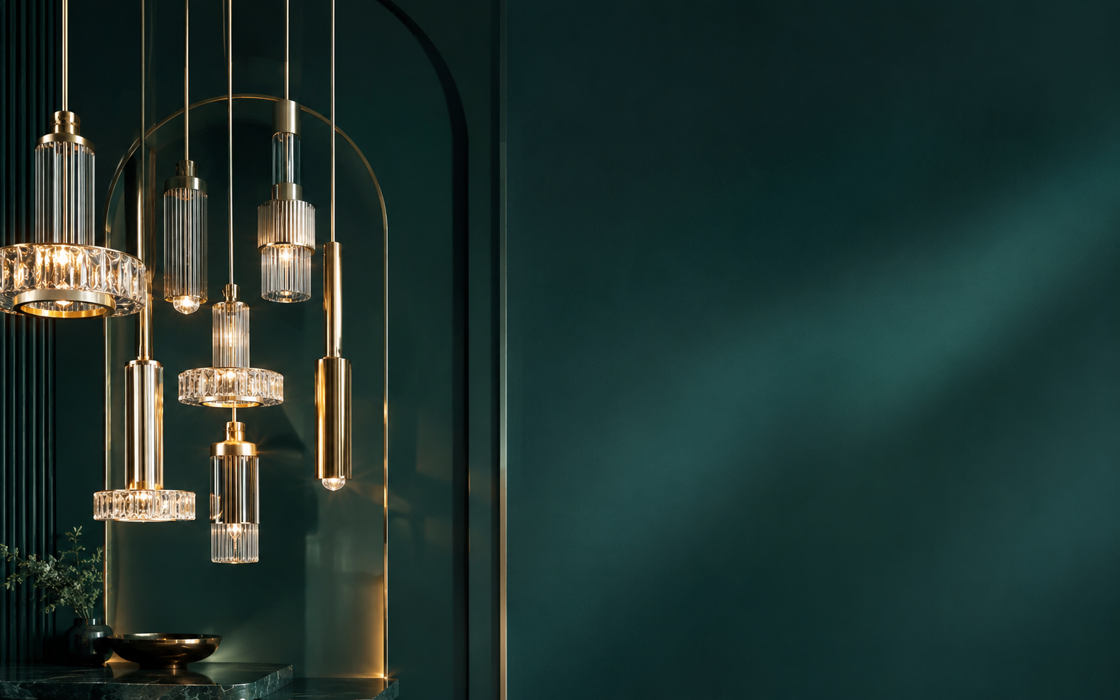 لوسترهای LED کم‌مصرف و خطی